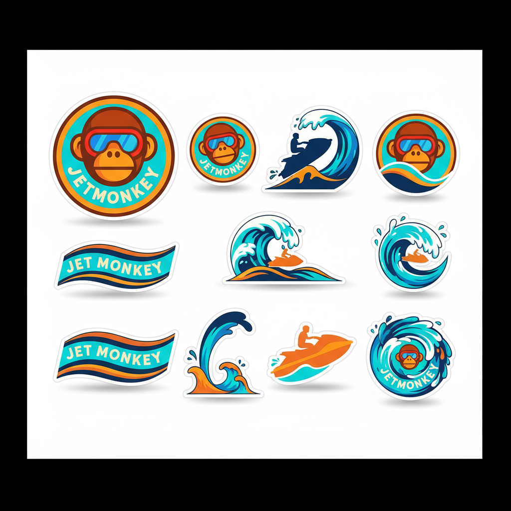 Jet Monkey Sticker Pack