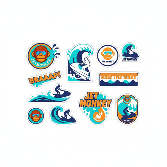 Jet Monkey Branded Sticker Pack