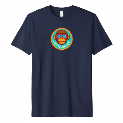 Navy Blue T-Shirt with Jet Monkey Logo